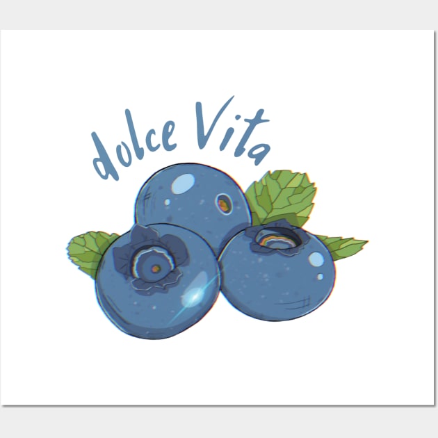 sweet blueberry Wall Art by Povilesa